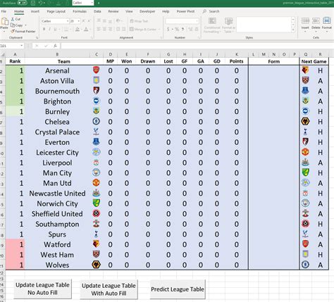 Templates can save your time, and are easy to use. . League table template excel